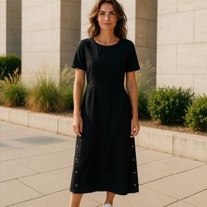 Kate Spade Saturday Cotton Pleated Side Zip Side Pockets Dress NWT